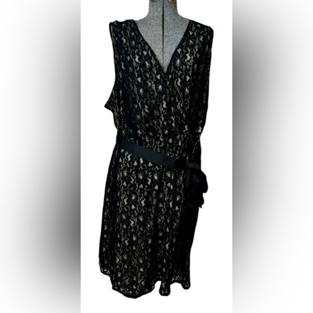 Lane Bryant Black Lace Dress Size 1X